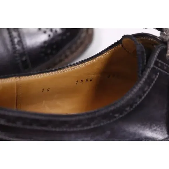 StefanoBi for Domenico Vacca Black Captoe Oxford Norvegese Dress Shoes UK 10 StefanoBi for Domenico Vacca Black Captoe Oxford Norvegese  main image 3